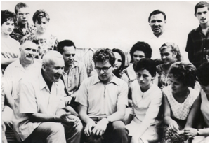 Академик А.Н. Колмогоров в лагере МАН летом 1964 года
